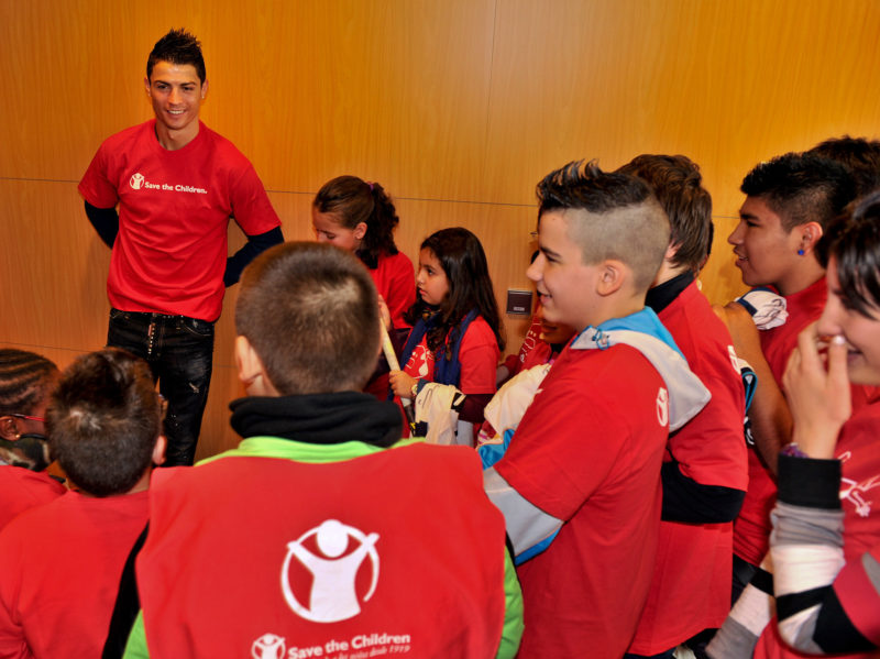 Cristiano Ronaldo y Save The Children