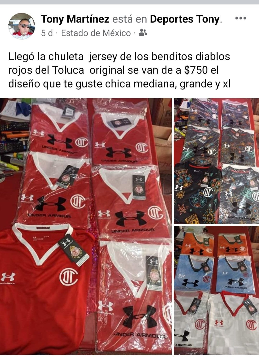 Toluca denuncia robo de uniformes y ya se venden en red