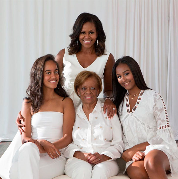 Michelle Obama y sus hijas