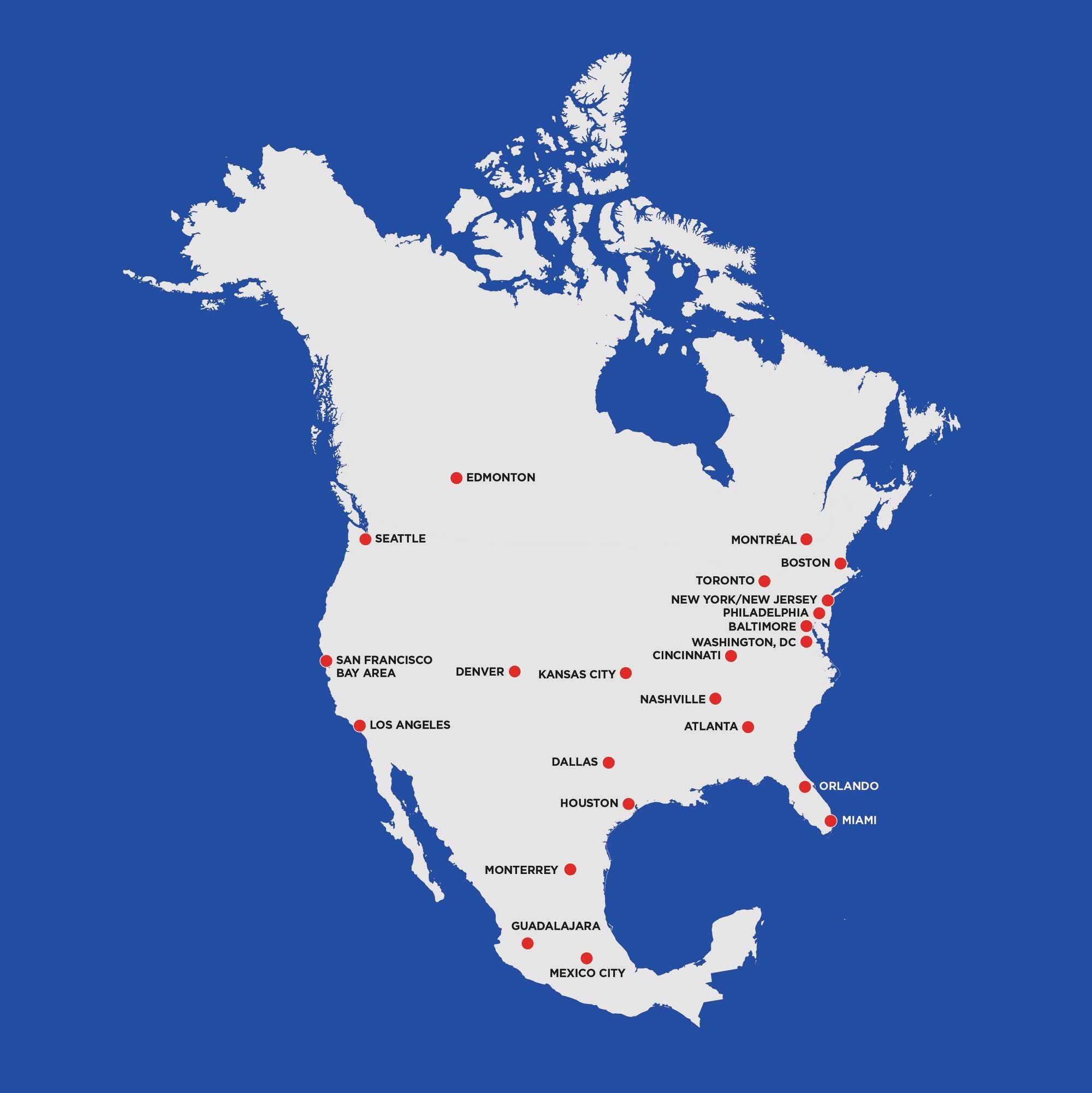 ¿Cuáles serían las ciudades sedes del Mundial 2026