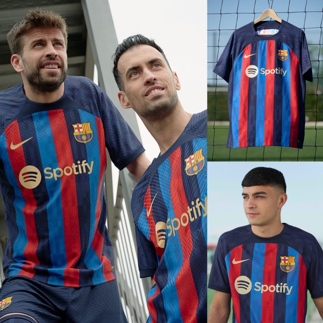 Barcelona presentó su nueva camiseta para la temporada 2022:202