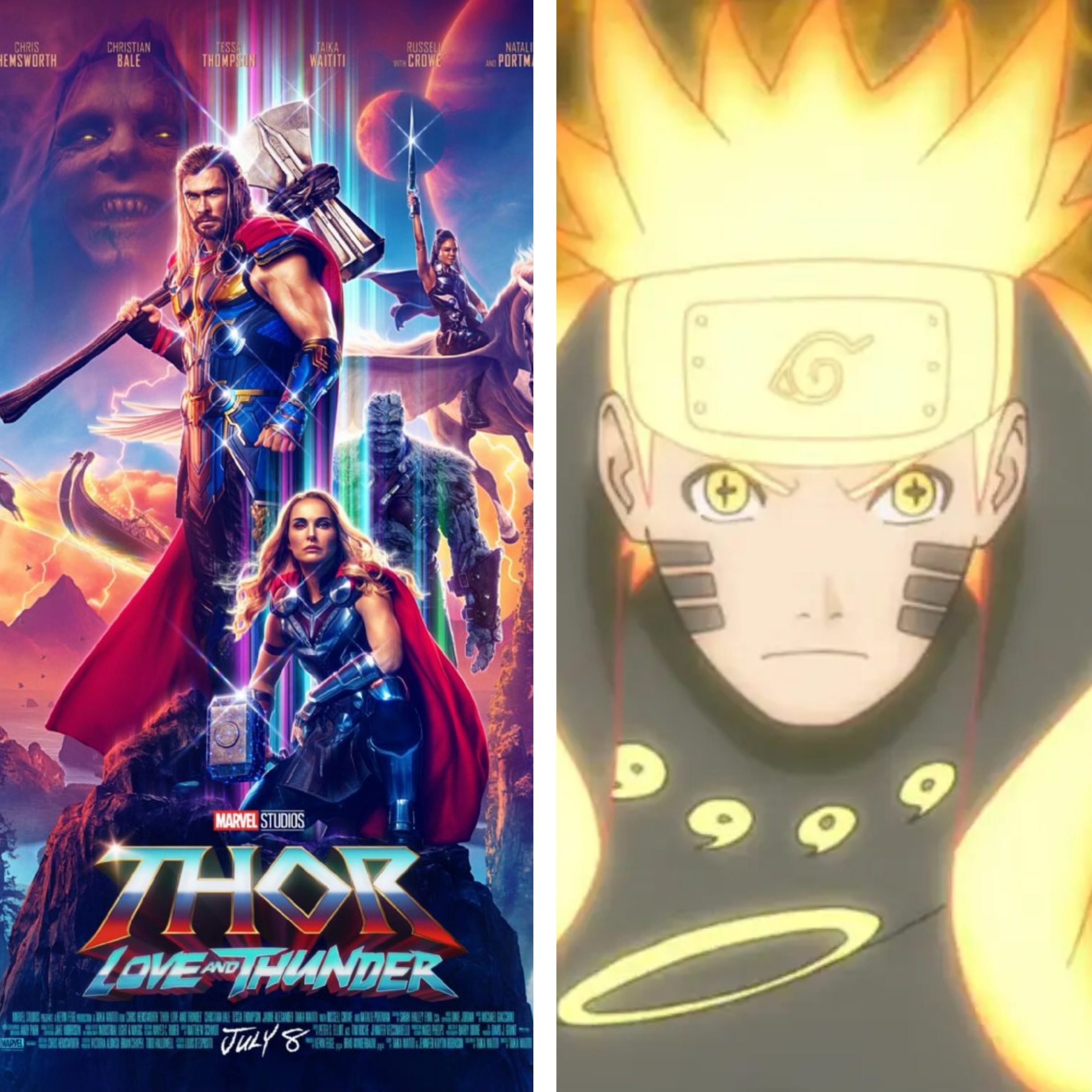 Thor: Love and Thunder y Naruto