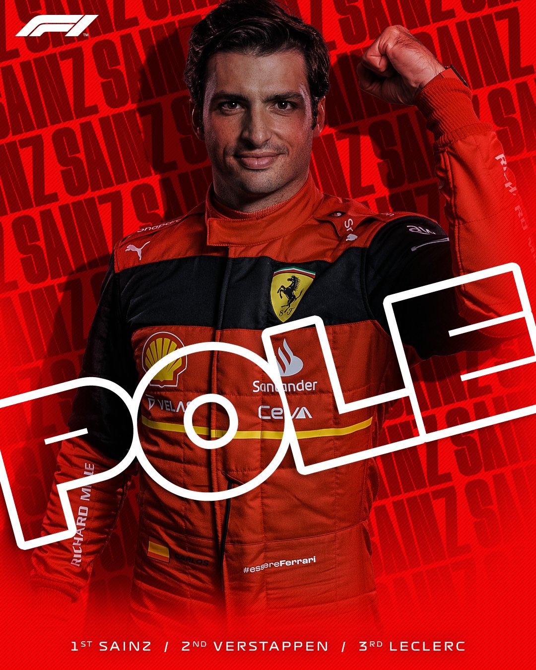 Carlos Sainz pole position