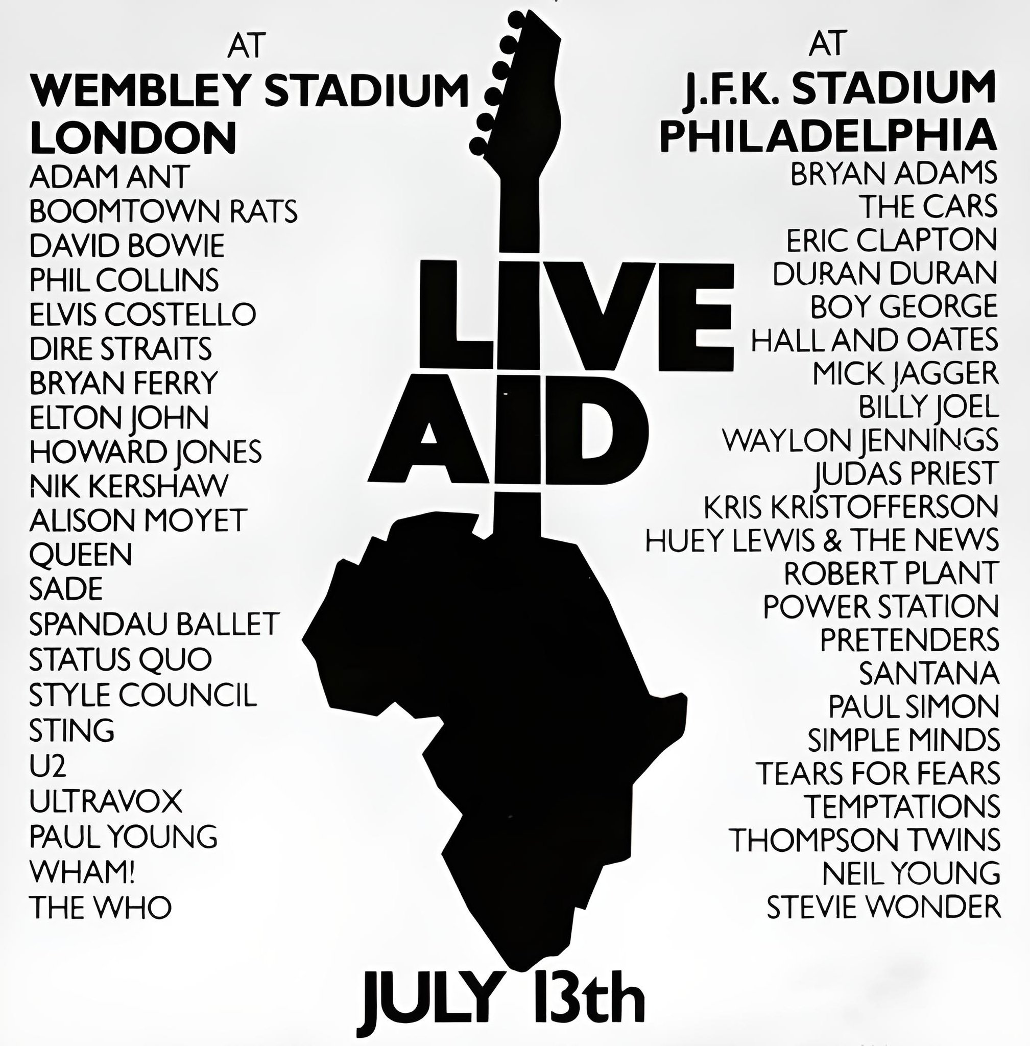 El Día Mundial del Rock y sus orígenes en e Live Aid