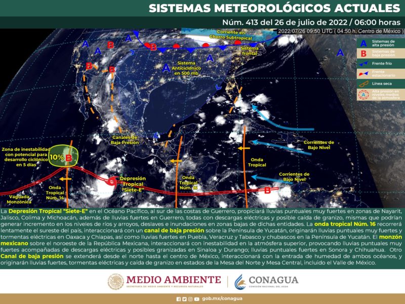 clima cdmx 26 julio