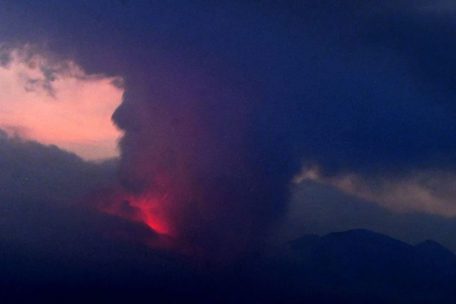 volcán erupción Japón