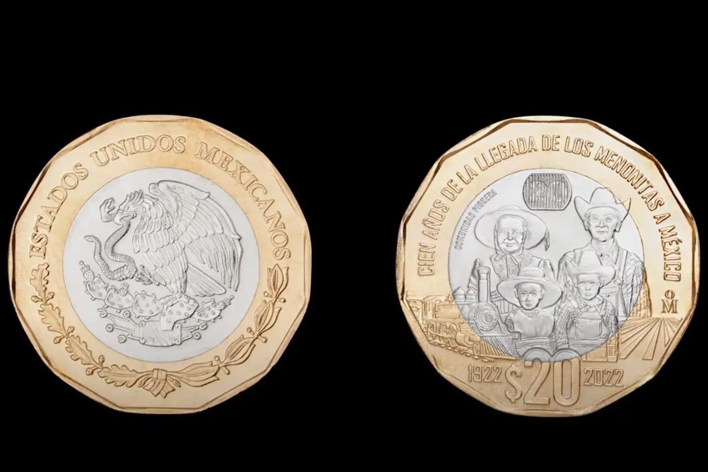 Nueva moneda de 20 pesos es presentada por el Banco de México