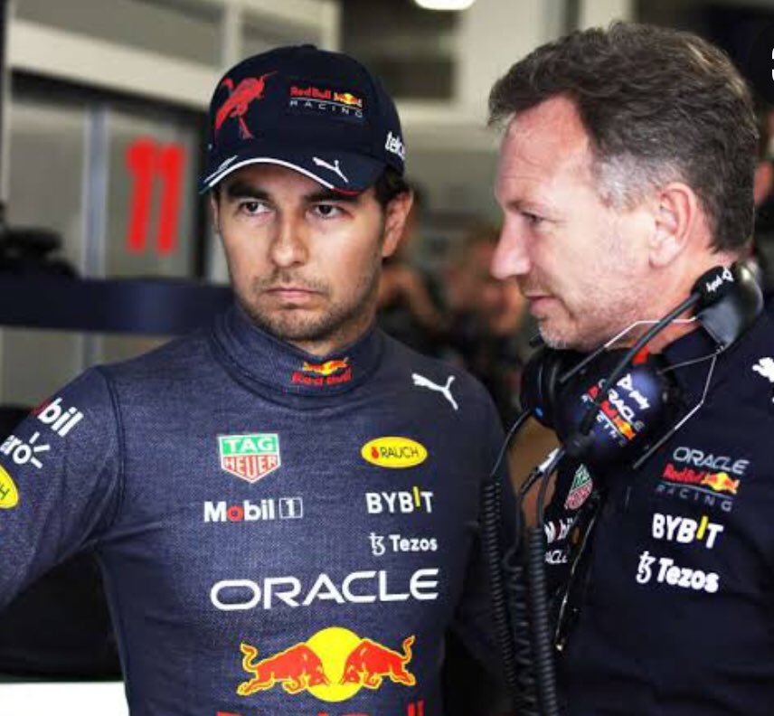 Christian Horner Checo Pérez