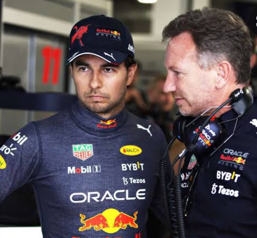 Christian Horner Checo Pérez