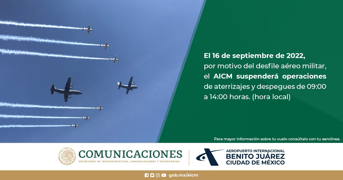 AICM operaciones 16 septiembre