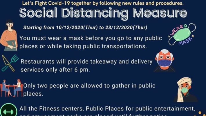 The social distancing measures are updated