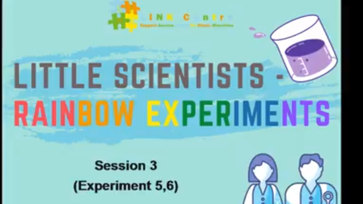 Little Scientists – Rainbow Experiments (Session 3)