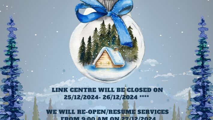 Link Centre Will Closed