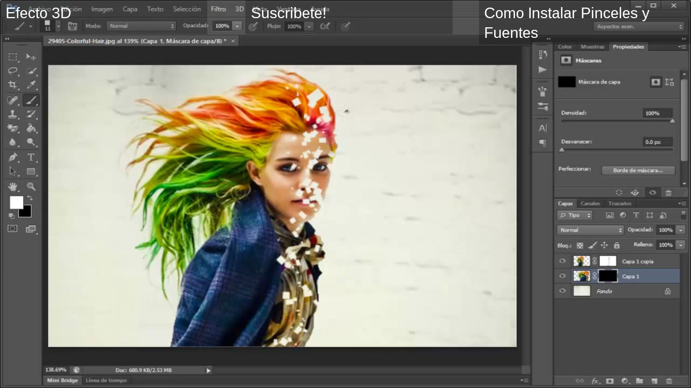 Como instalar pinceles en photoshop