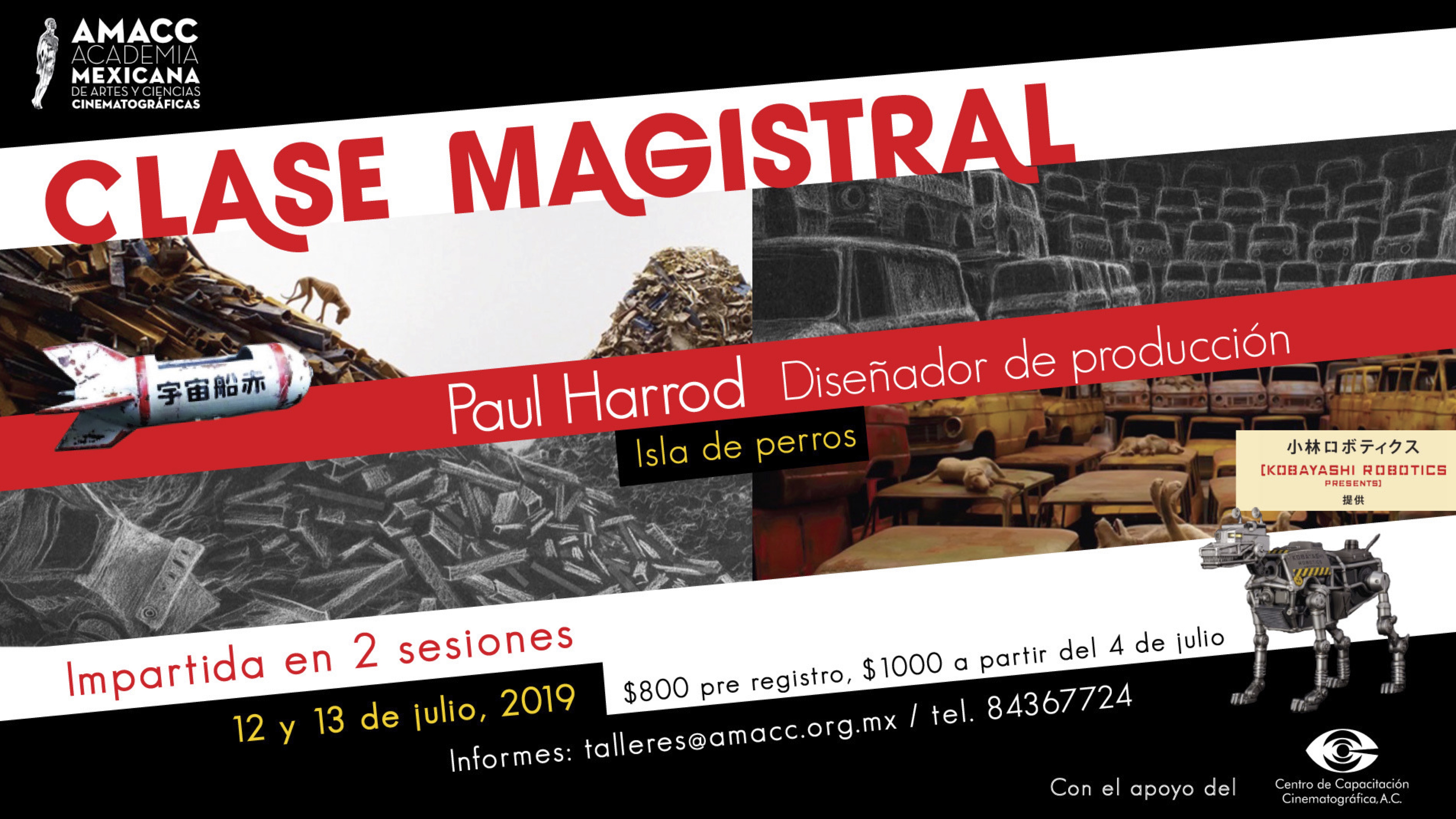 Paul Harrod es un reconocido diseñador de producción y director de arte, y no puedes perderte las Master Class que impartirá en la AMACC de la CDMX.