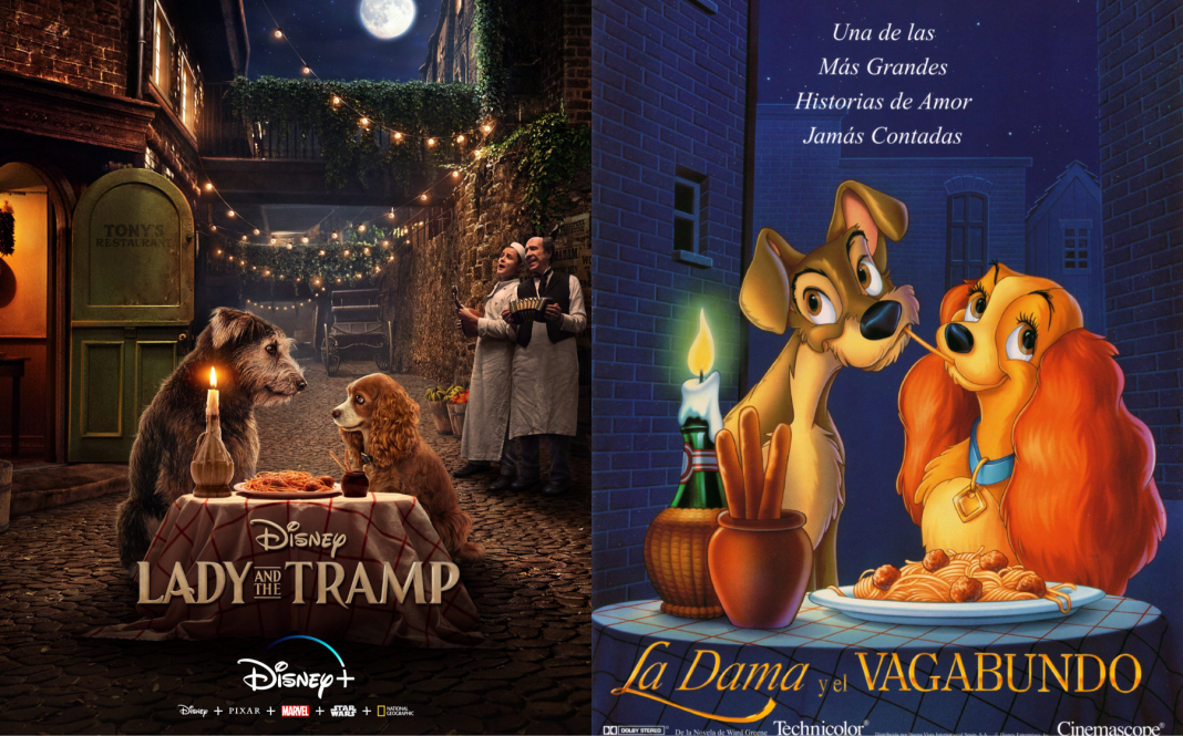 Disney+ lanzará el live-action de La Dama y el Vagabundo en noviembre; y el cartel que presentó nos hace enamorarnos de los perros ?❤️.