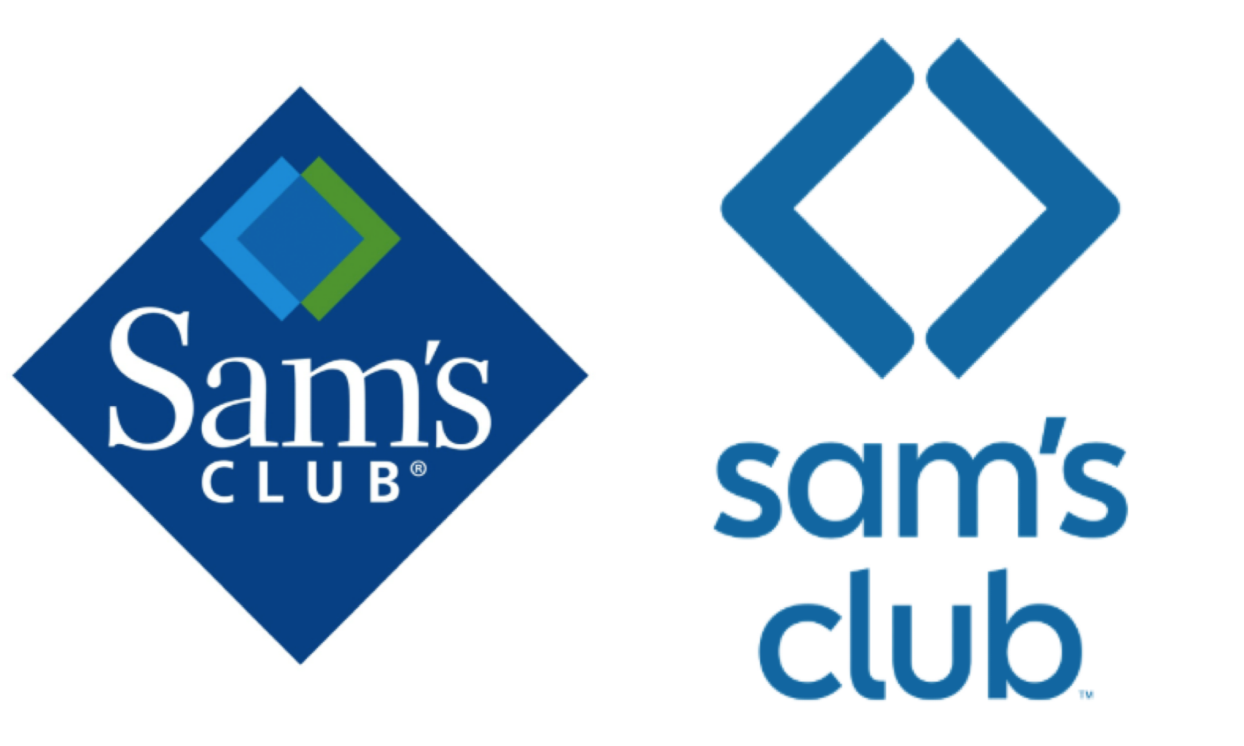 El nuevo logo de Sam's Club se convirtió en una versión reducida del rombo que lo identificaba, pero al parecer el diseño es demasiado simple.