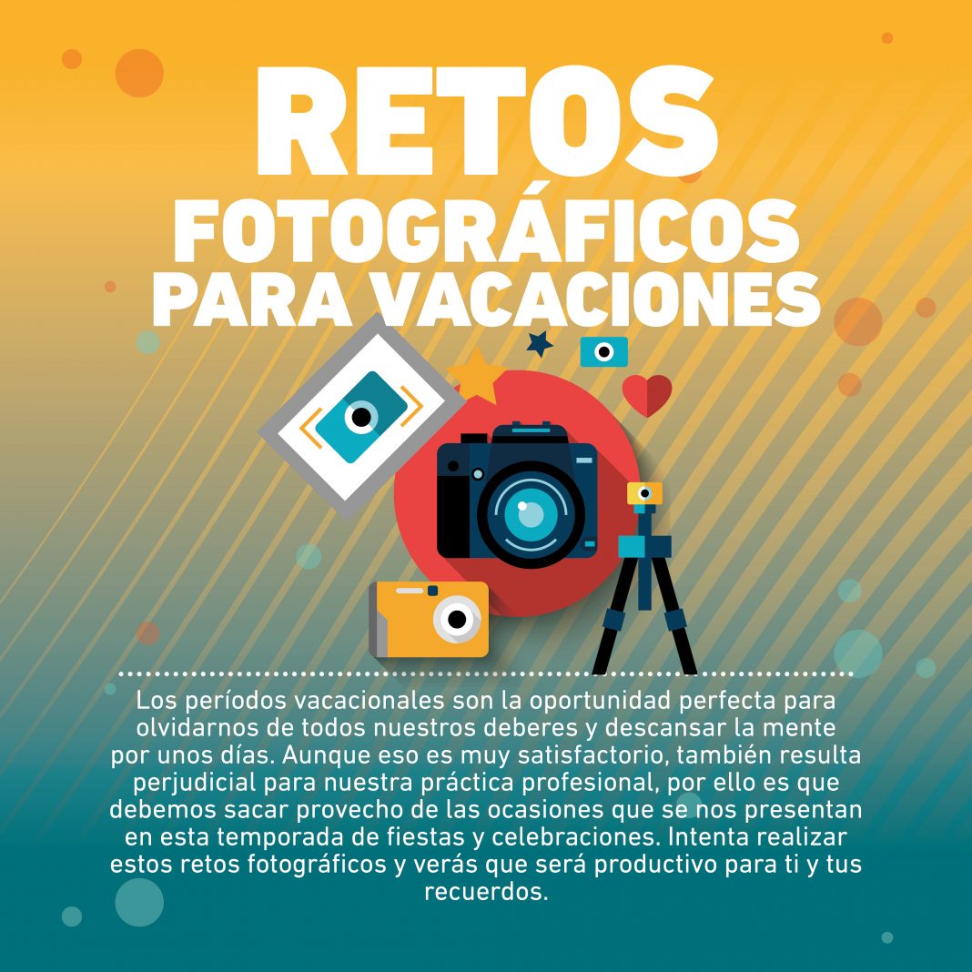 Si necesitas ideas para seguir practicando al mismo tiempor que disfrutas de tus vacaciones, estos retos fotográficos son tu opción perfecta.