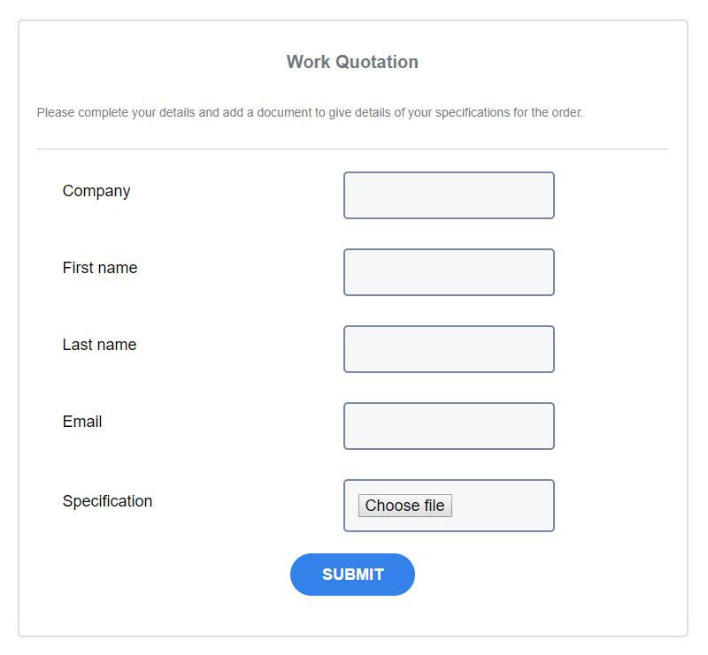 simple web form builder