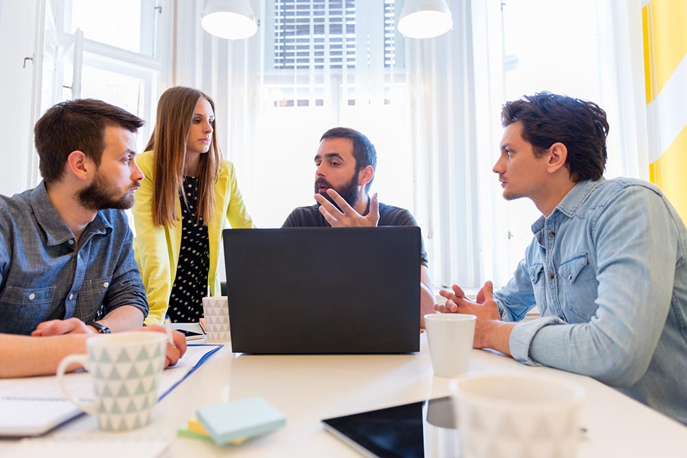 Team collaboration meeting
