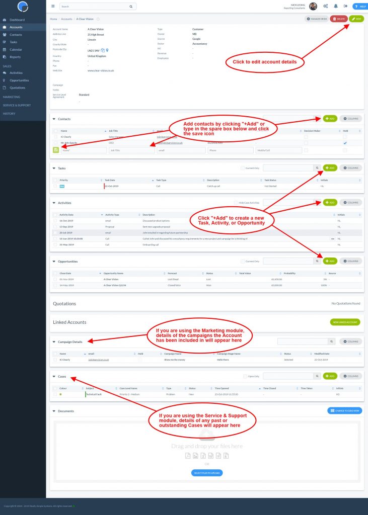 Accounts Overview