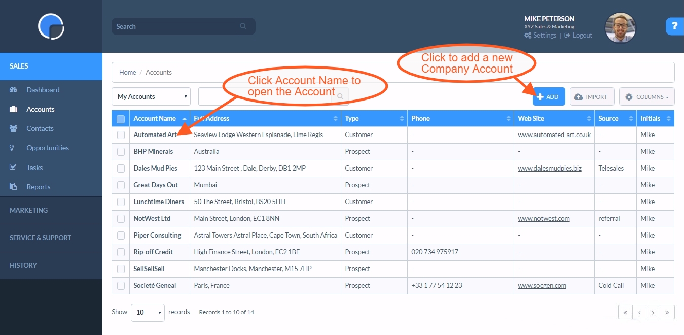 open-account - Spotler CRM Support