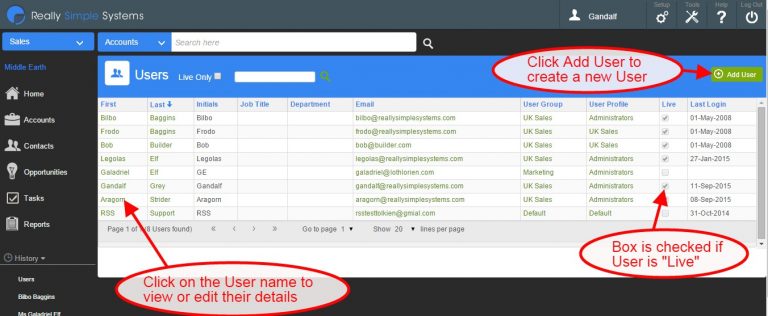 Create New User - Spotler CRM Support