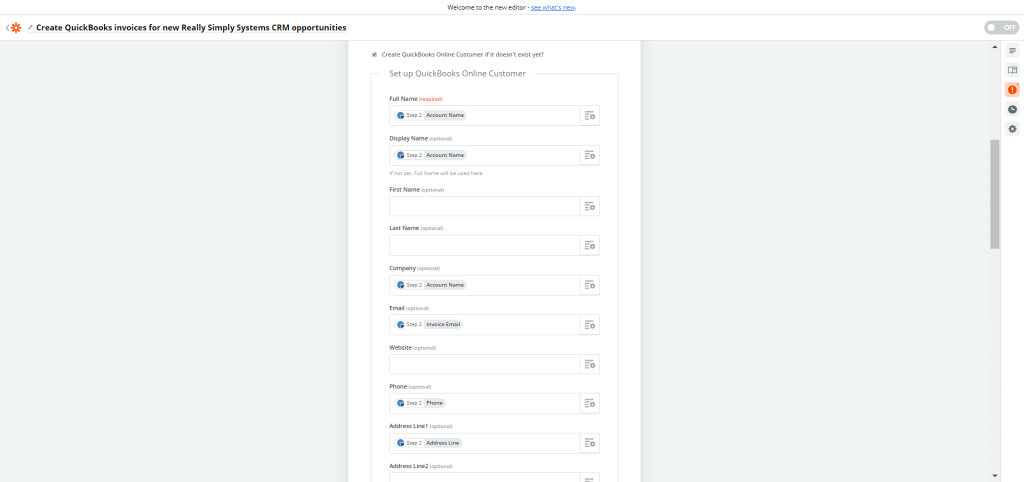 QuickBooks Integration with Really Simple Systems CRM