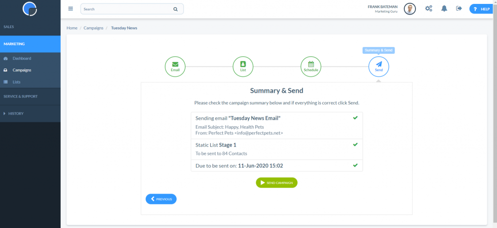 Campaign Wizard - Spotler CRM Support