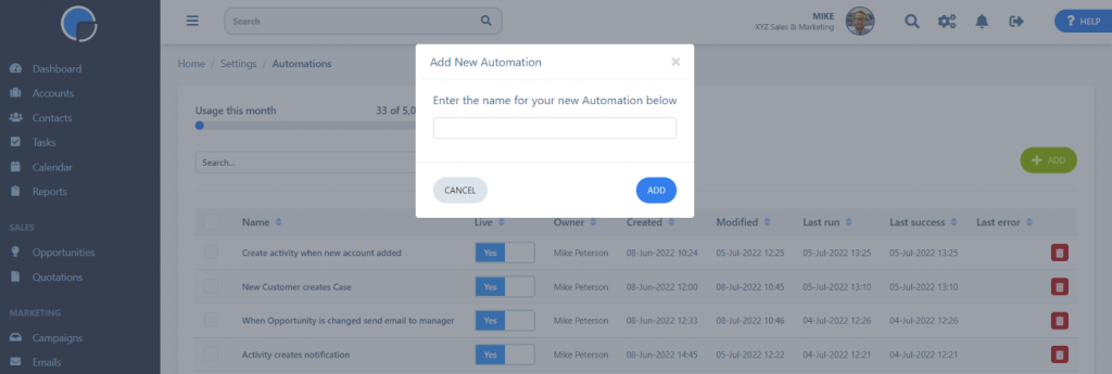 Automations Example