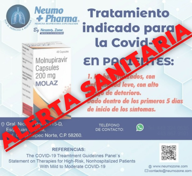 Hay venta de Molnupiravir falsificado en México y así lo puedes identificar