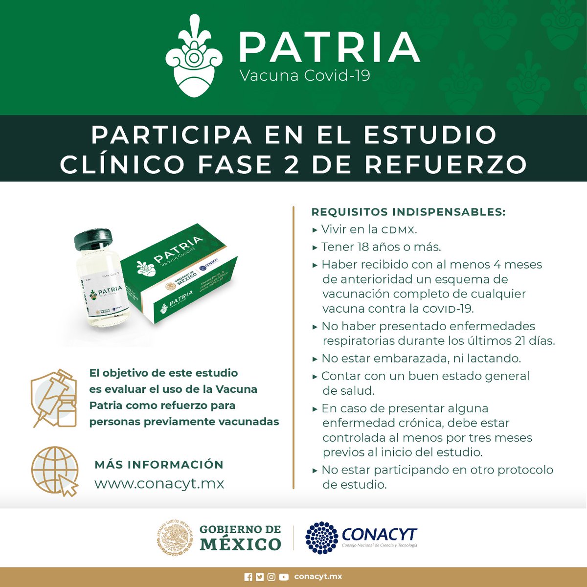 ¿Cómo participar en el ensayo de la vacuna mexicana contra la Covid-19?