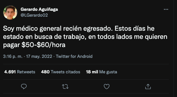 médico recién egresado