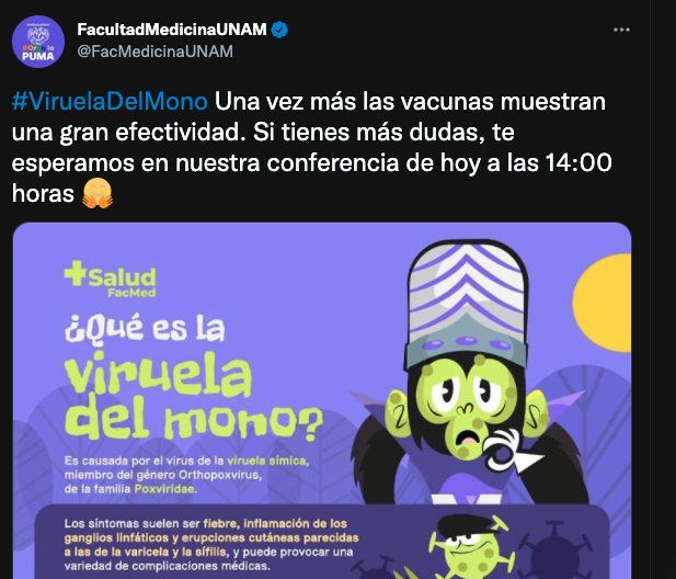 viruela mono UNAM