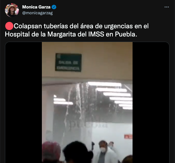 hospital fuga agua