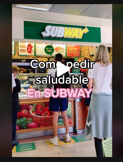 Subway alimentos saludables