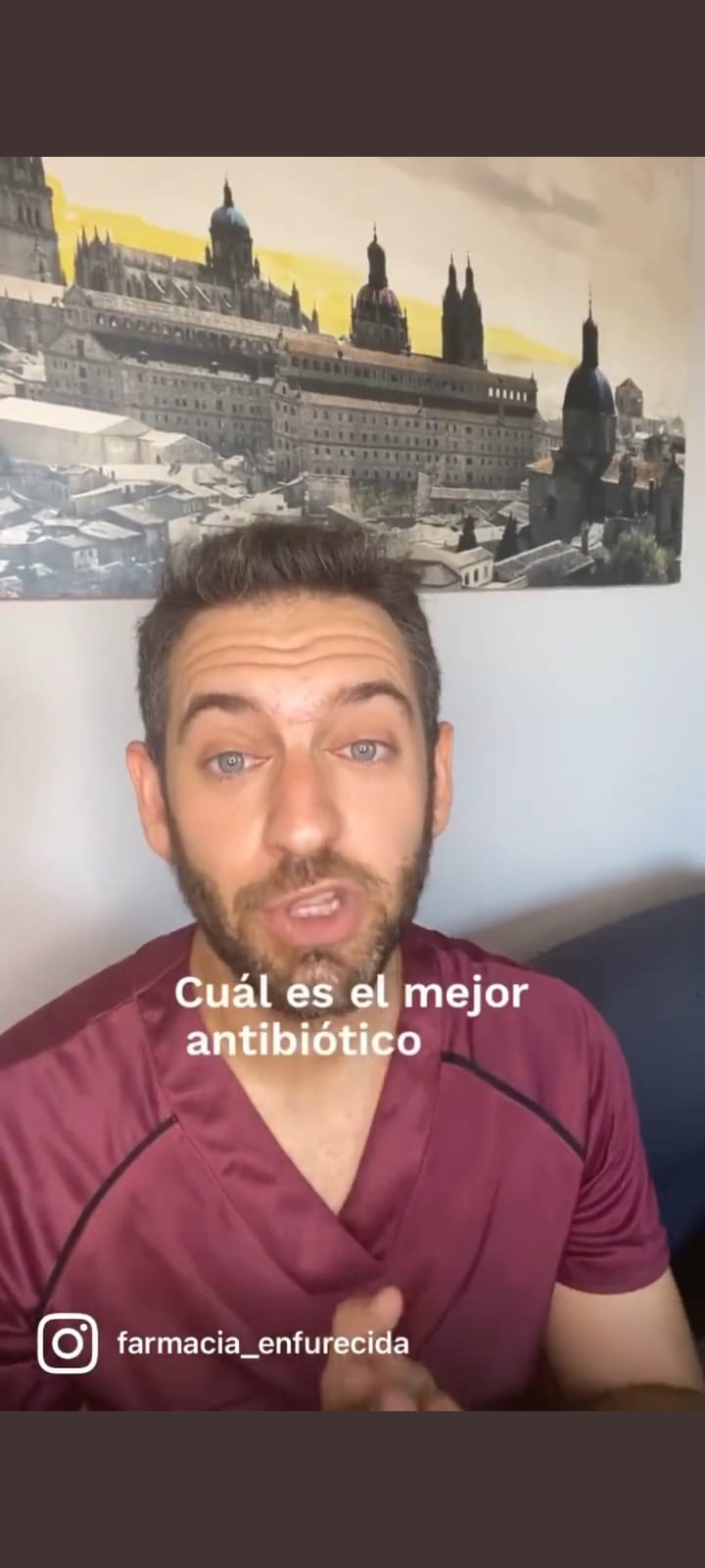 Influencer Guille Martín antibiótico