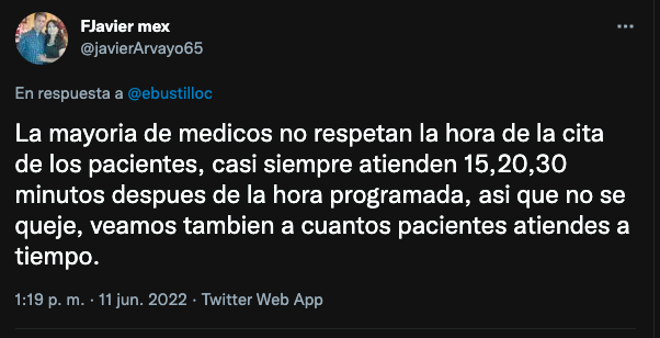 médicos impuntuales