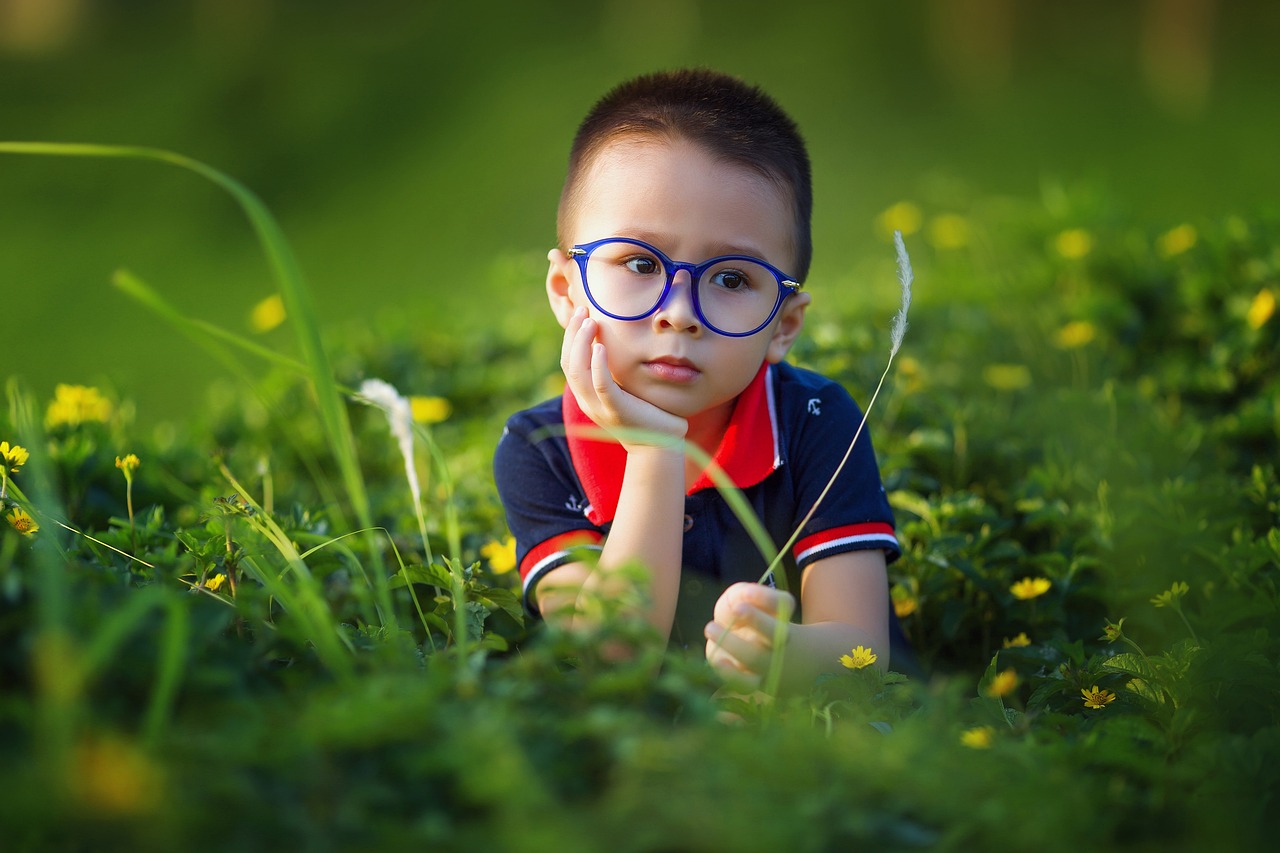 lentes y niños