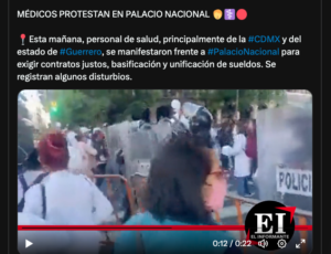 médicos manifestación policías