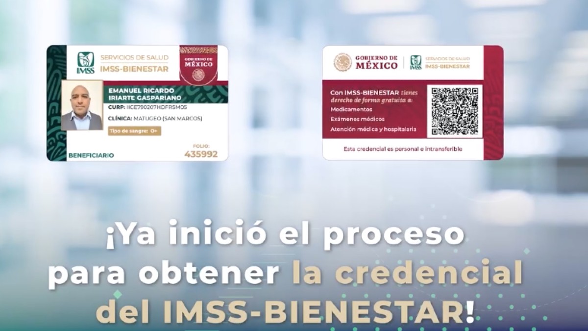 Registro IMSS-Bienestar 2023. Pasos para obtener tu credencial Foto: Especial