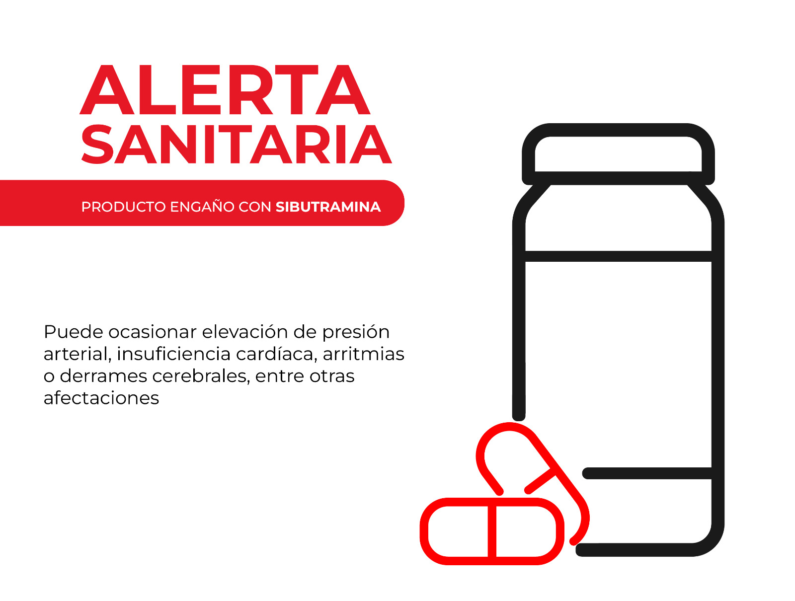 Cofepris alerta por la venta ilegal de productos con sibutramina