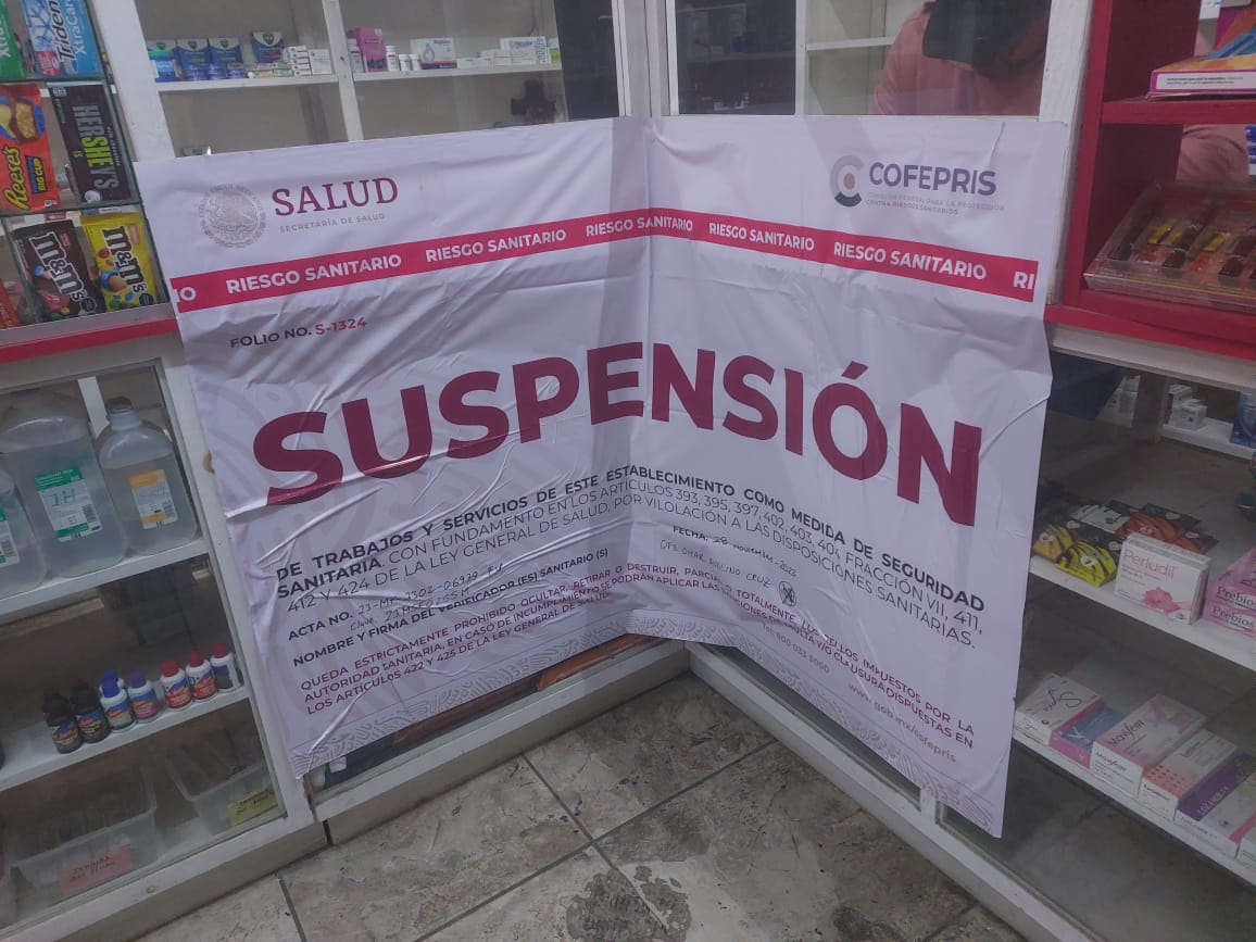 Cofepris suspende 31 farmacias que vendían fentanilo