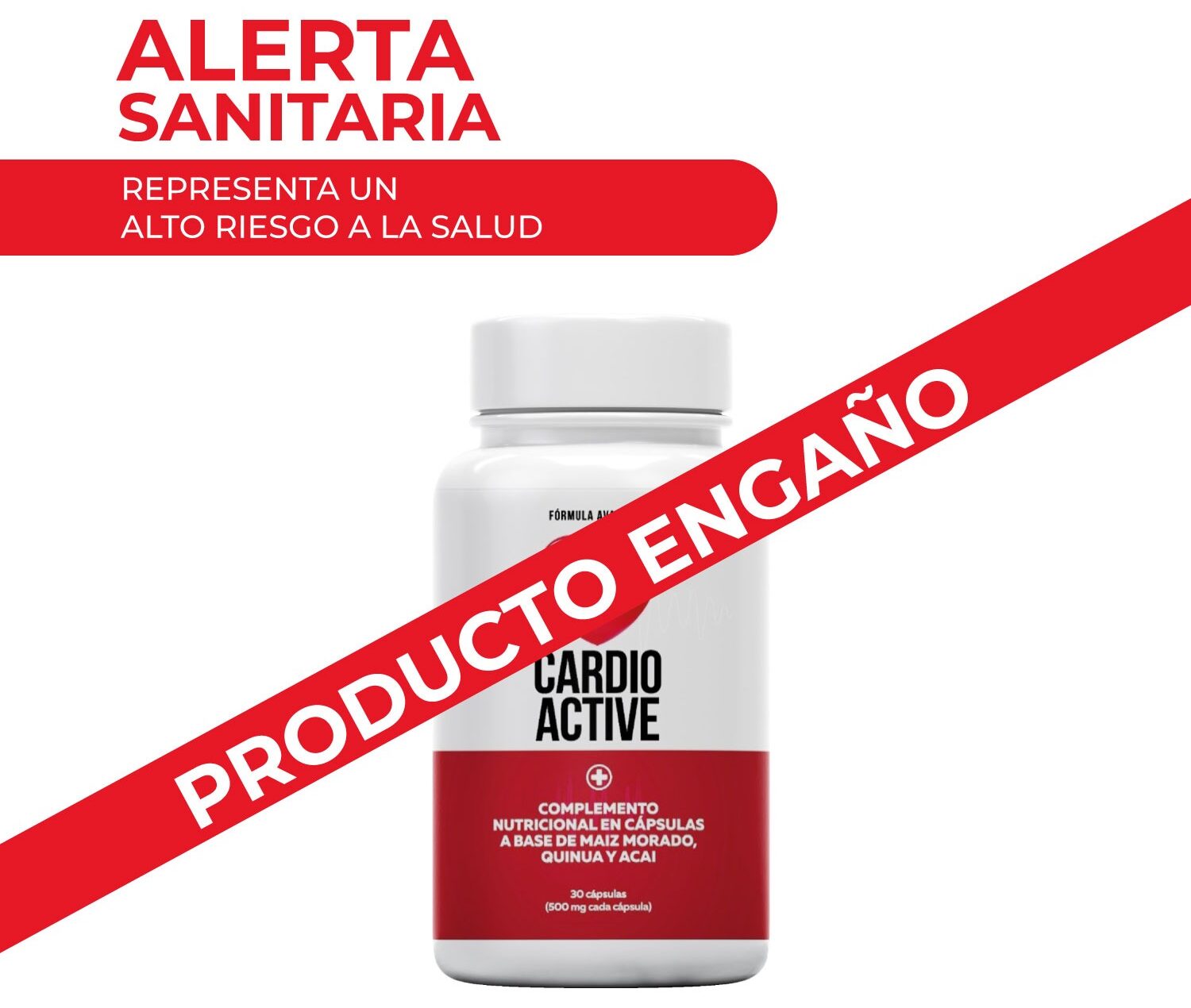 Cardio Active es un producto riesgoso para la salud y nadie lo debe consumir