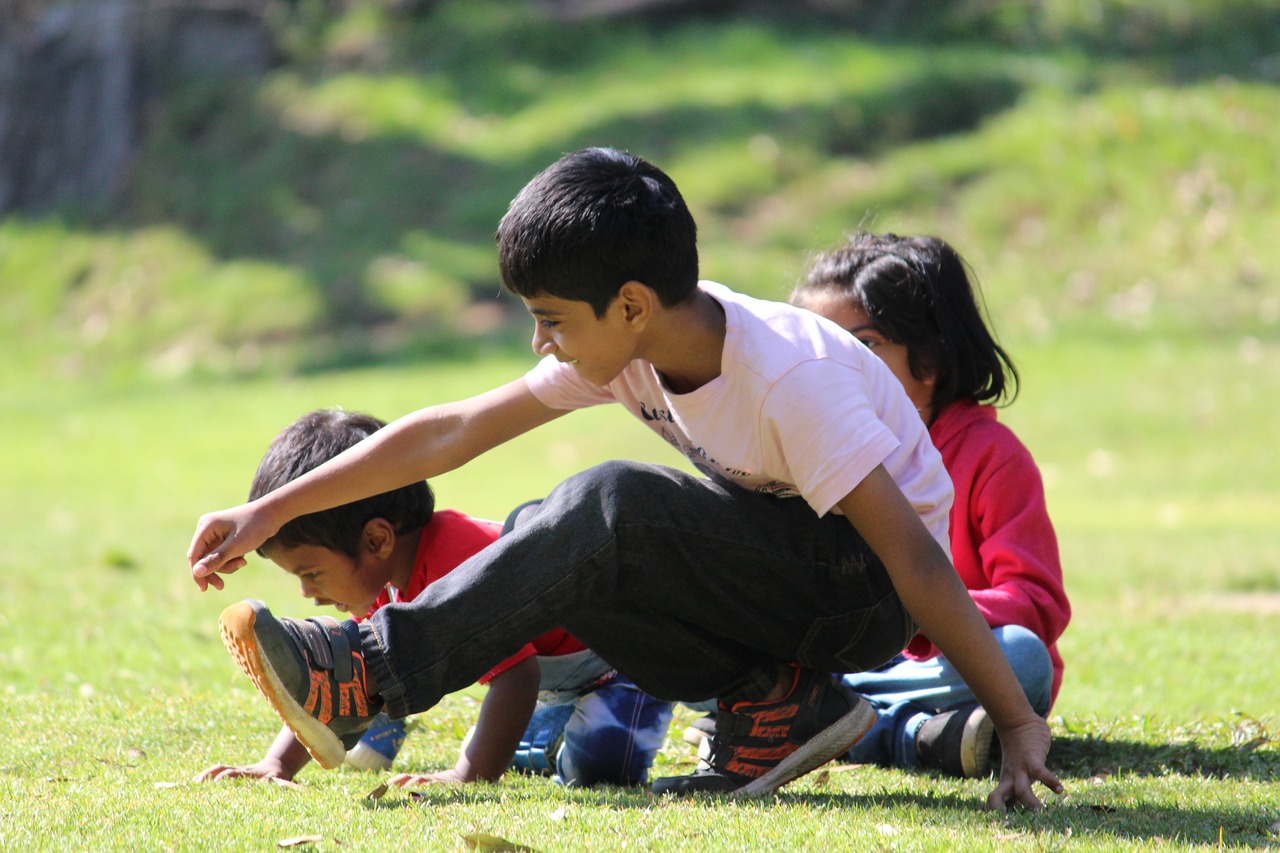 jugar en el parque