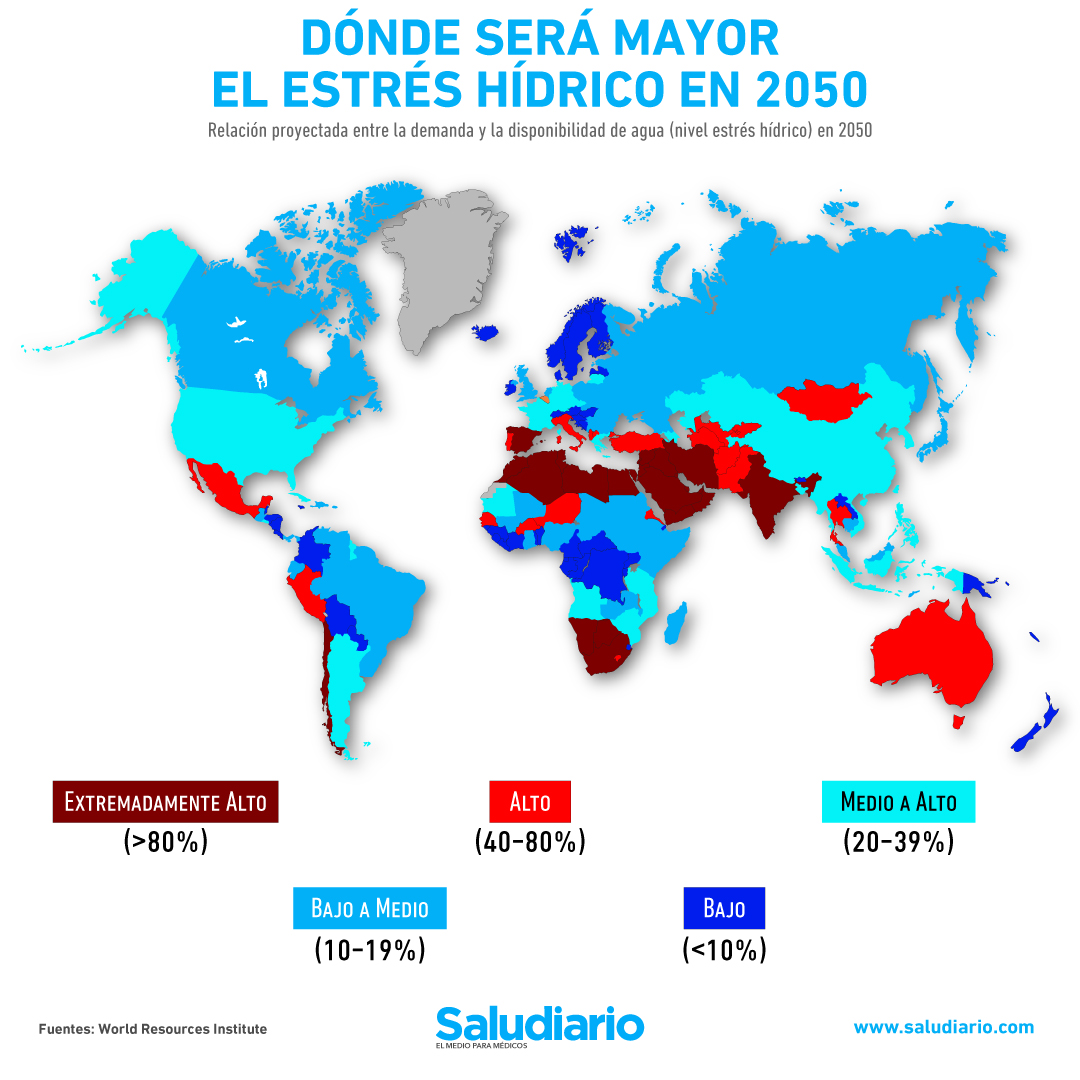 Estrés hídrico: ¿Qué países están en riesgo de quedarse sin agua?