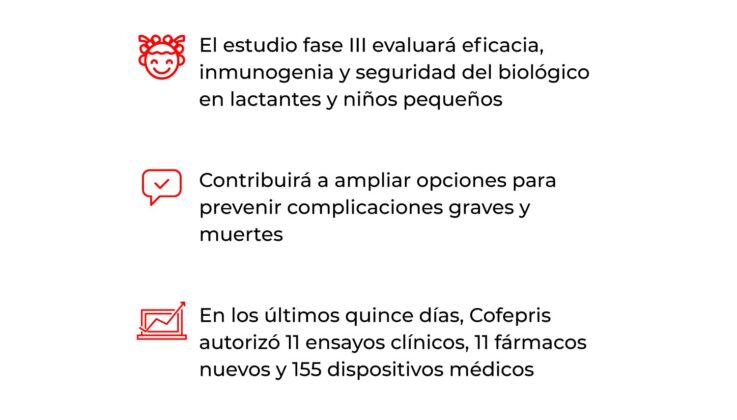 Cofepris autoriza un innovador ensayo clínico para una vacuna contra el VSR