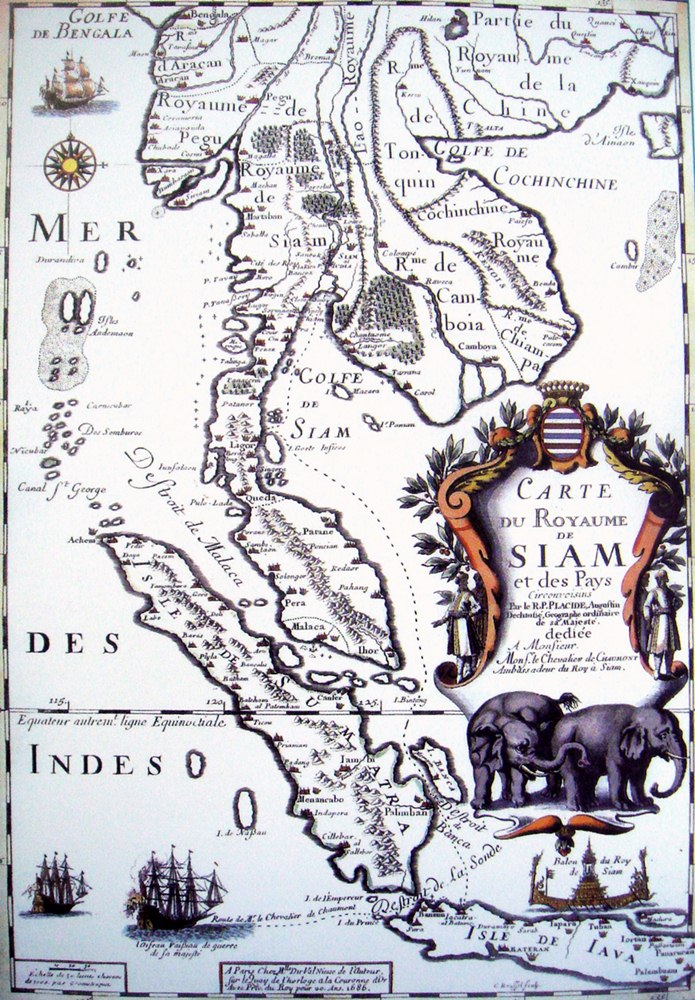 Carte du royaume de Siam