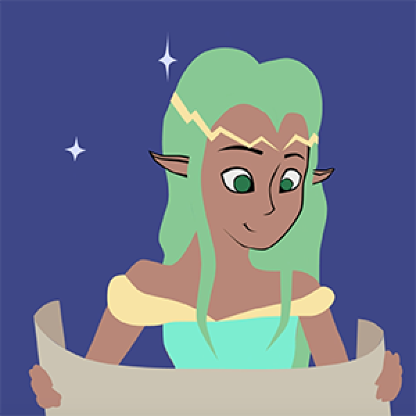 Elf holding a map