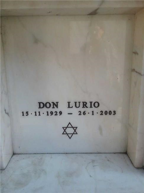 Tomba Don Lurio - Vecchio Reparto, loculo Ossari 68, Gruppo B, fila II